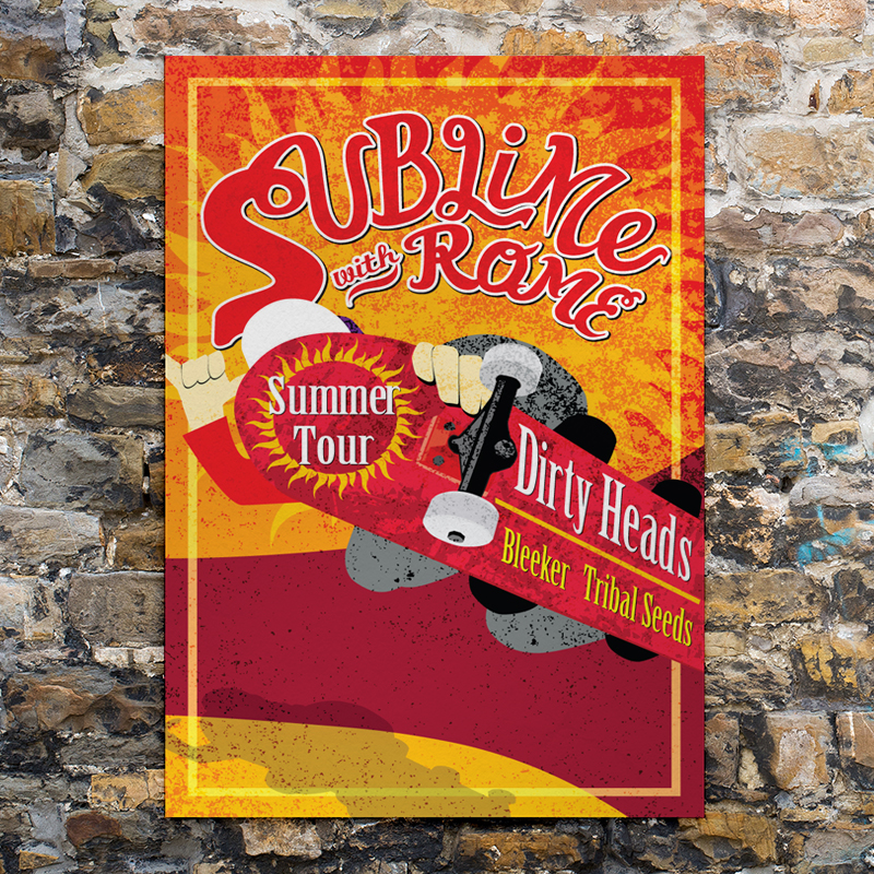 Sublime with Rome Poster Illustration