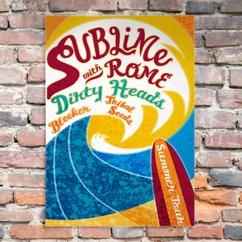 Sublime with Rome Poster Illustration